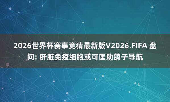 2026世界杯赛事竞猜最新版V2026.FIFA 盘问: 肝脏免疫细胞或可匡助鸽子导航